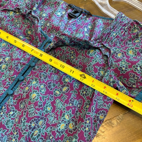 Marc by Marc Jacobs Floral Dress Dainty Cottage Prairie  Blue Granny Vintage 0 - Picture 5 of 6